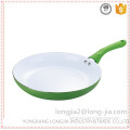 Ceramic coating kitchenware china fry pan with silicone handle